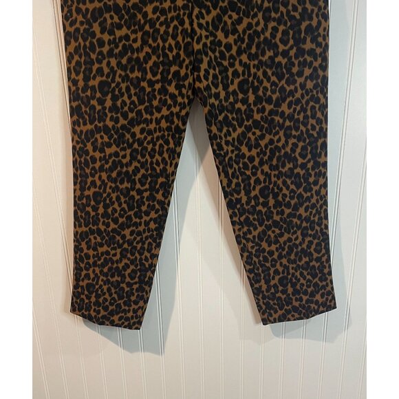 Old Navy Harper Mid-Rise Leopard Print Pants Size 8 Regular - Picture 5 of 13
